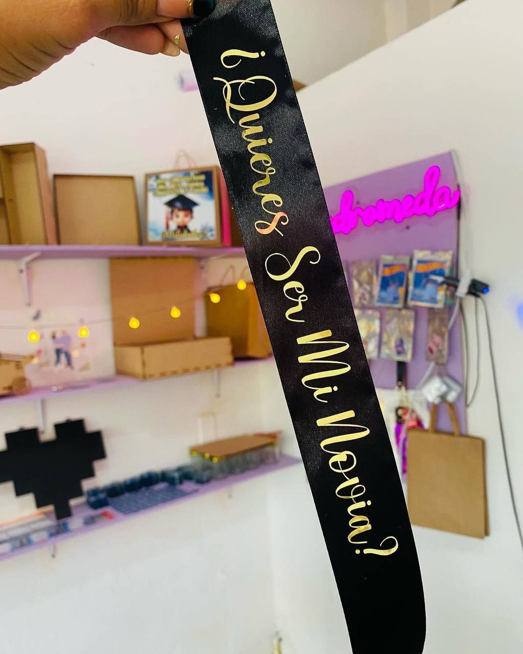 Listón con frase 50 CM