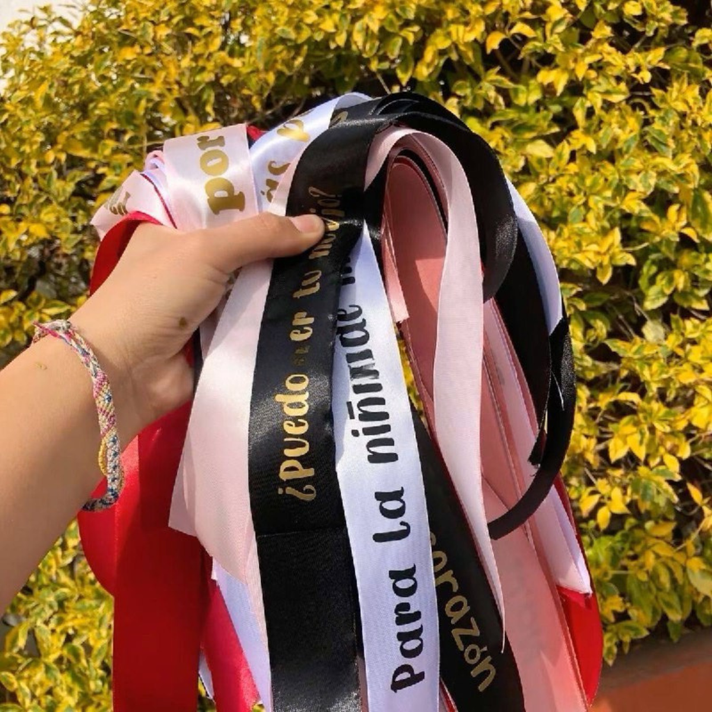 Listón con frase 80 CM